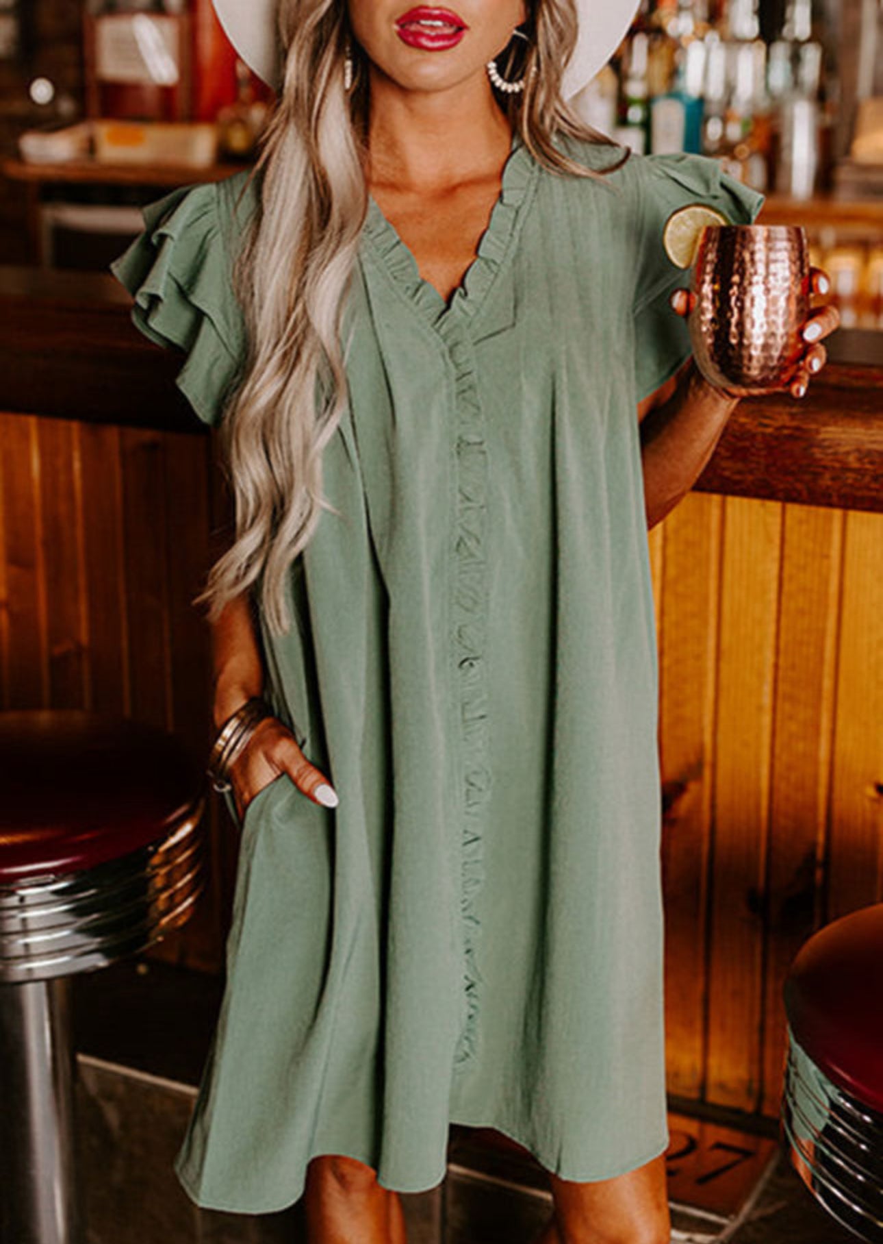 Pocketful of Green Dress