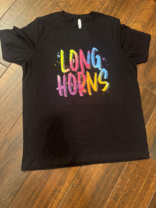 Splatter Paint Longhorn Shirt
