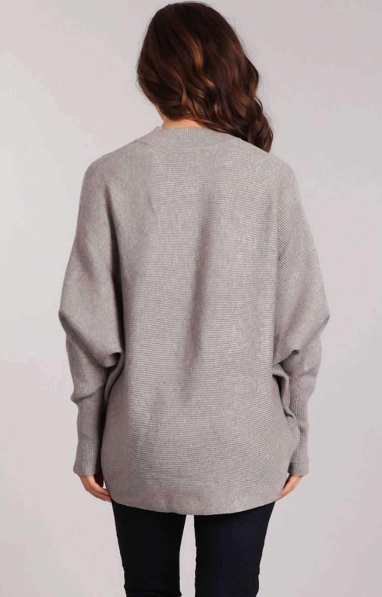 Solid Rib Knit Sweater