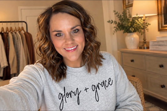 Glory + Grace Sweatshirt in Grey